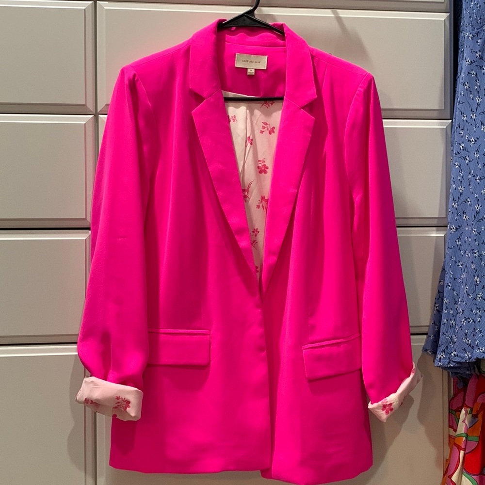 Hot pink blazer